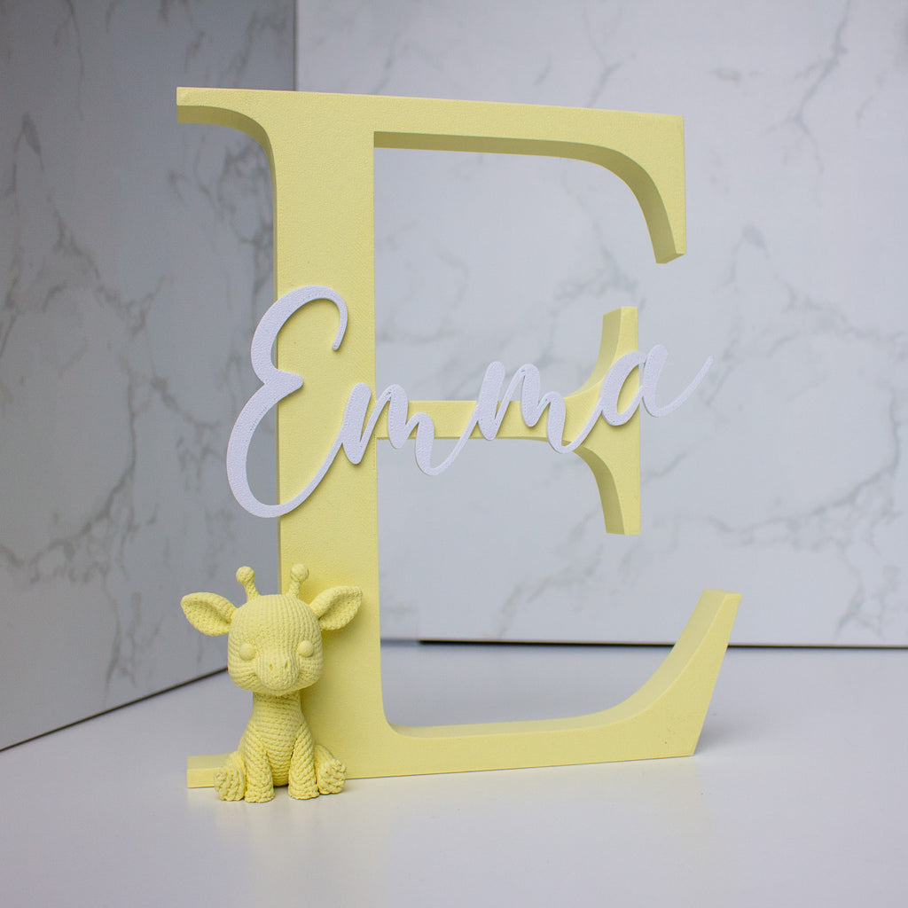 Lettera con Giraffa - h 22 cm.