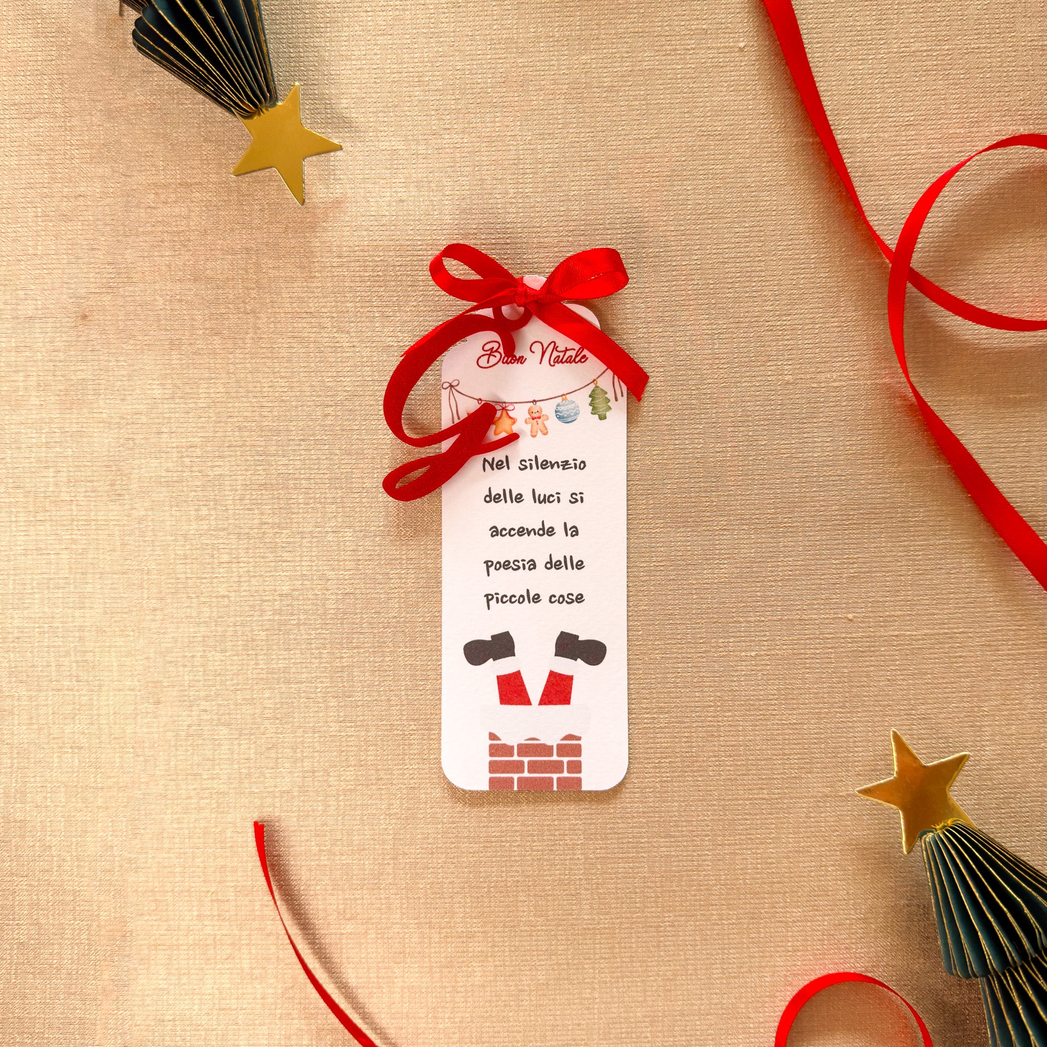 Segnaposto con Lettera - Camino e Babbo