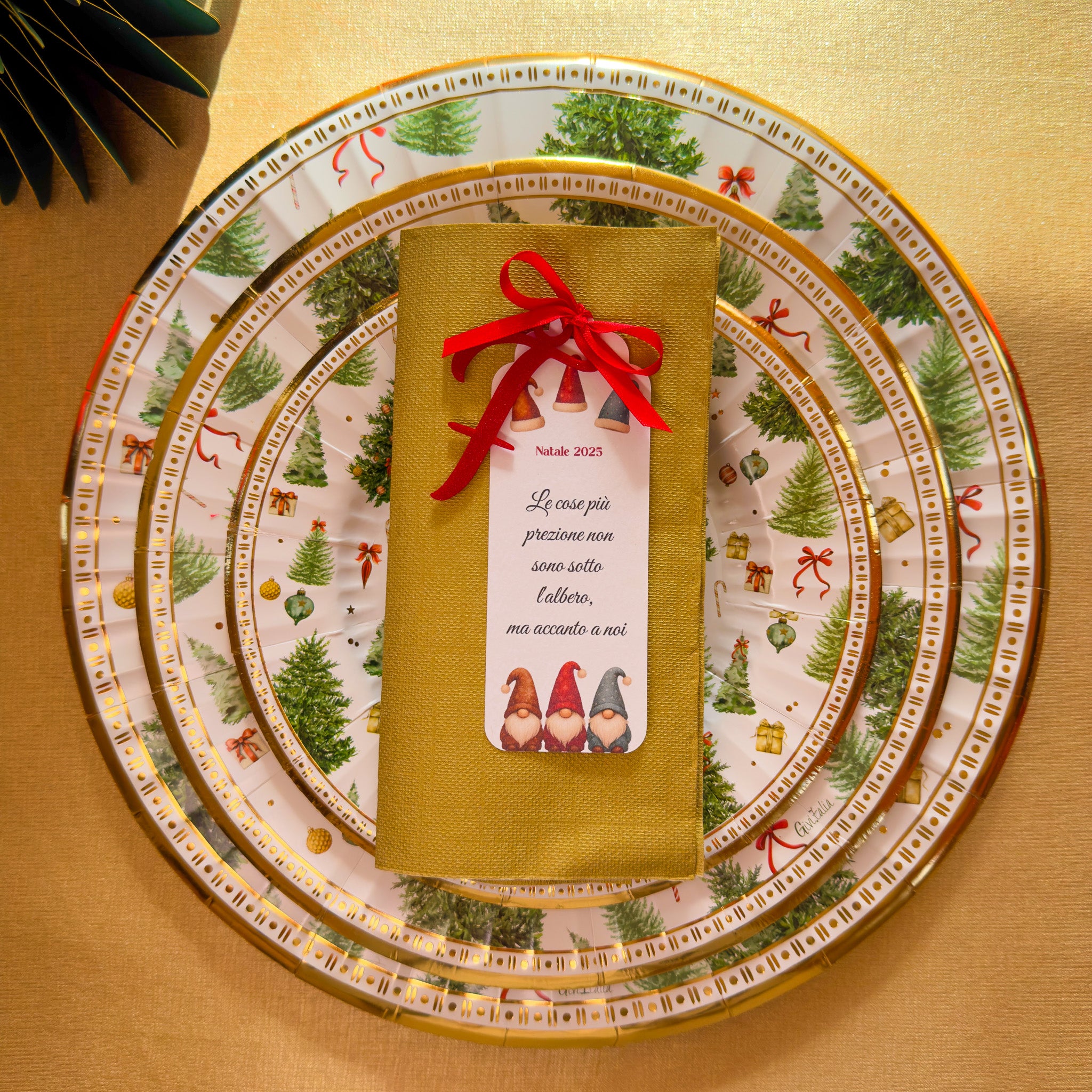 Segnaposto con Lettera - 3 Gnometti