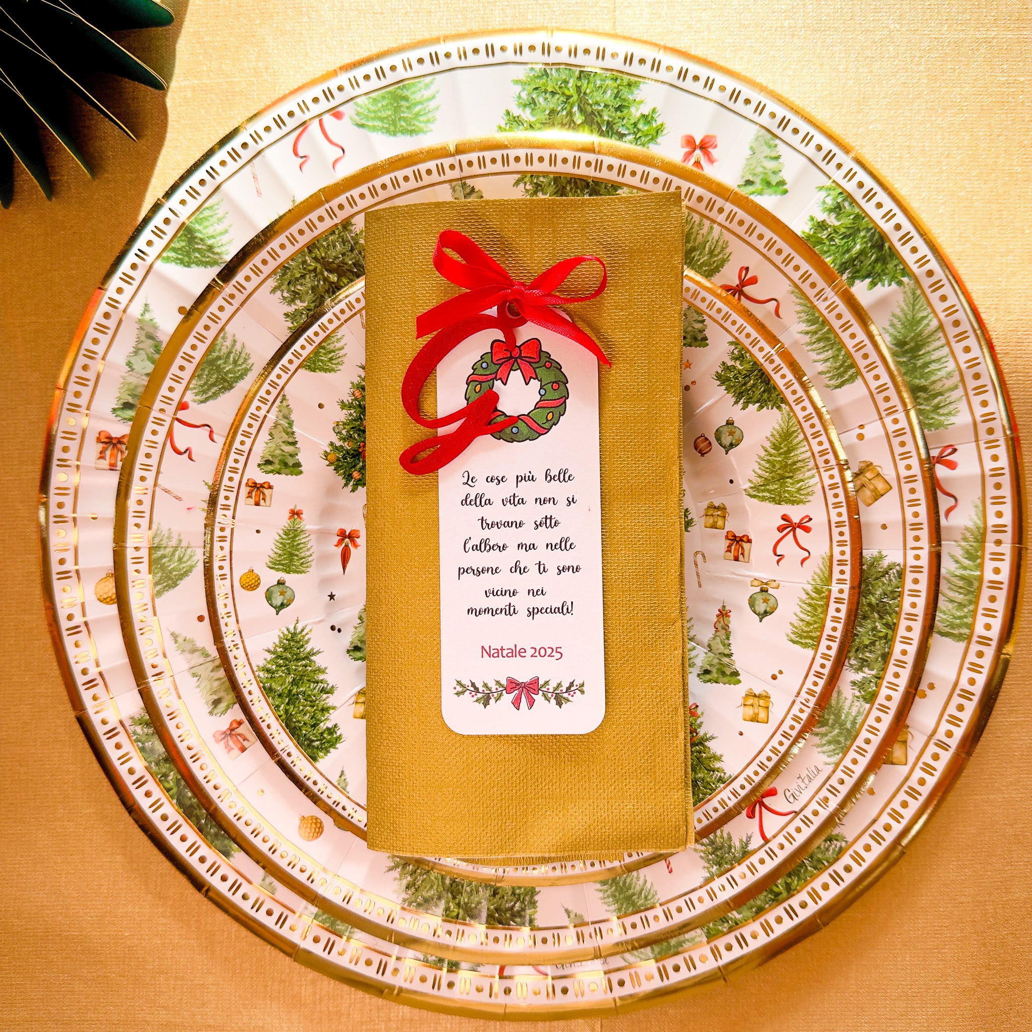 Segnaposto con Lettera - Ghirlanda