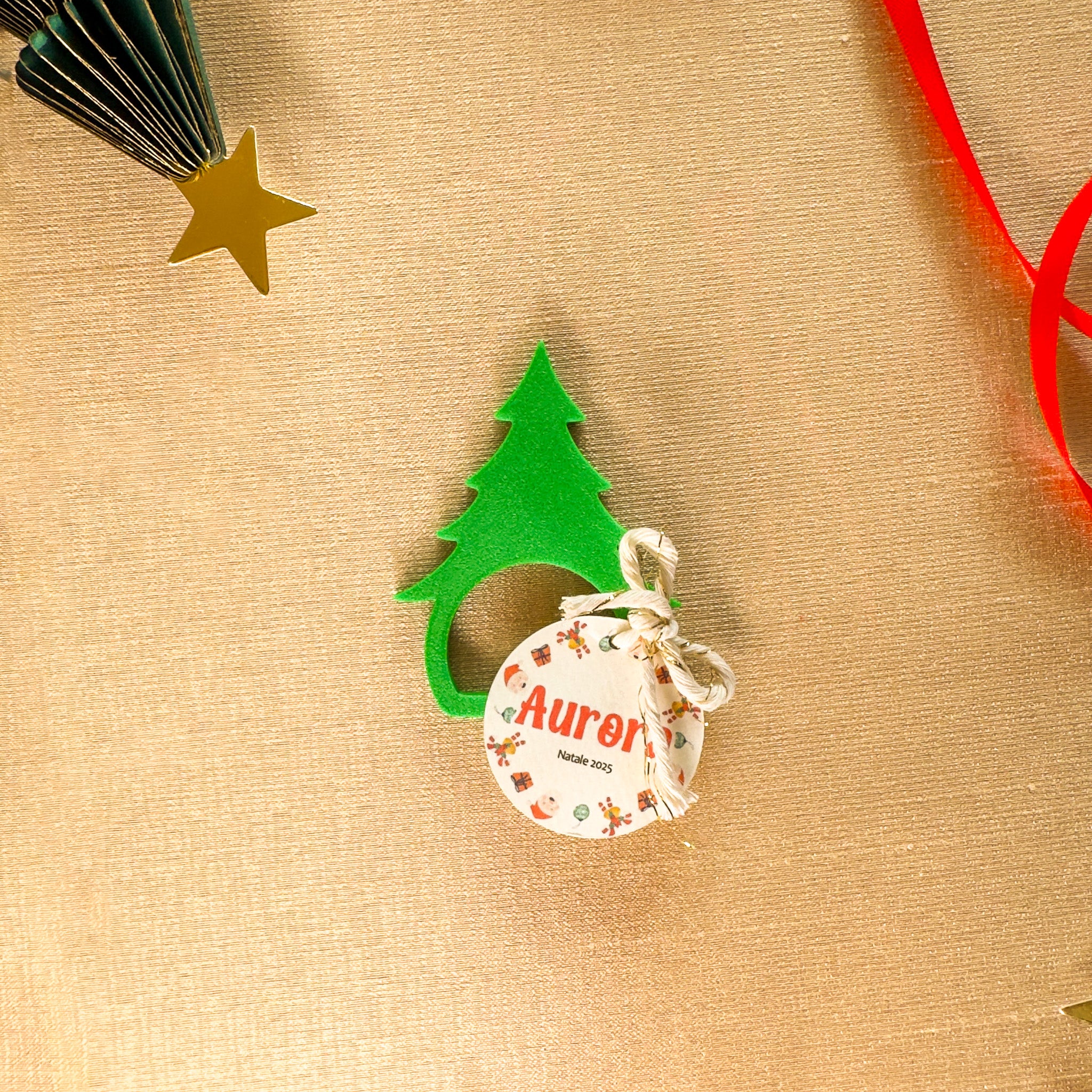 Portatovagliolo con Tag Xmas
