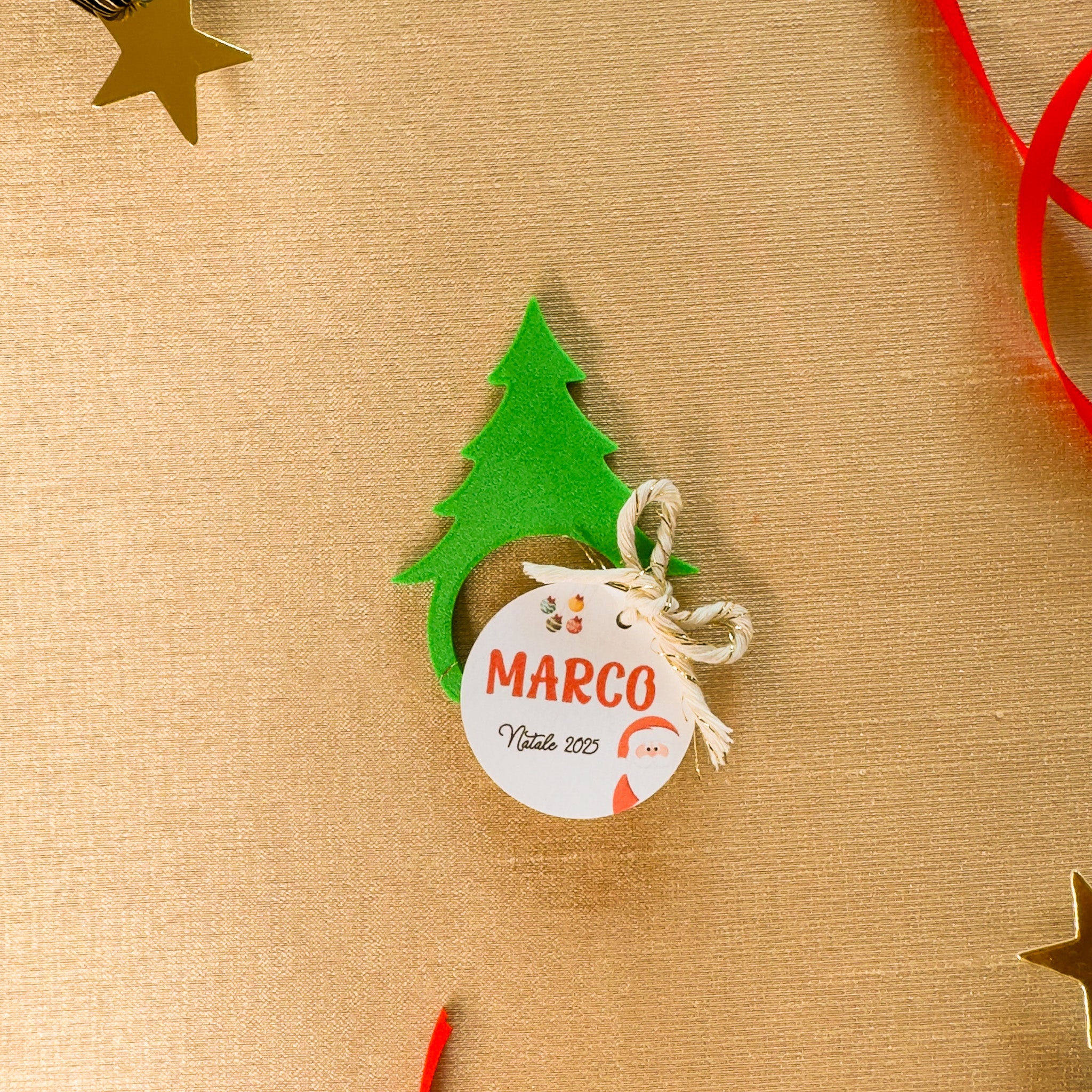 Portatovagliolo con Tag Babbo Intruso