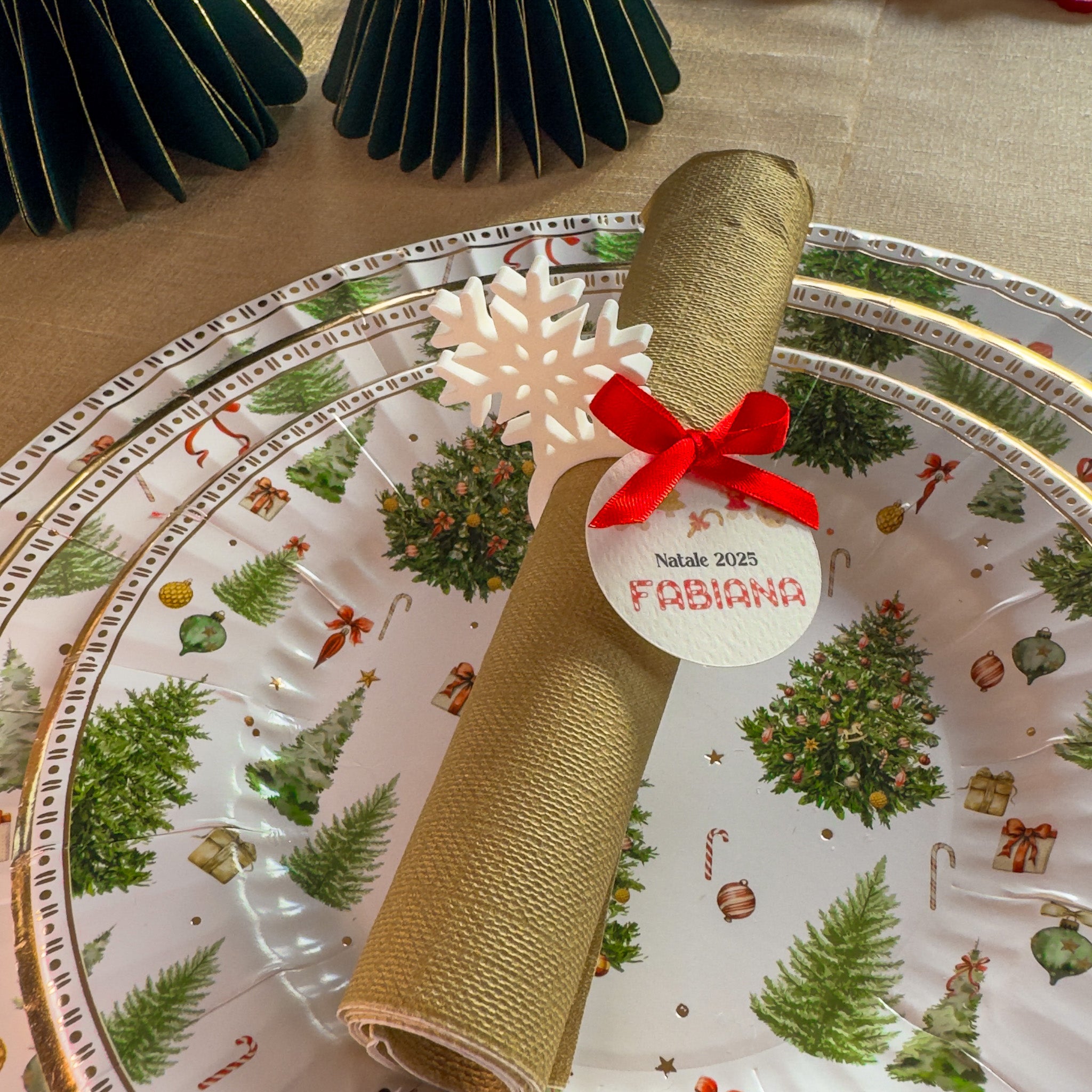 Portatovagliolo con Tag Candy Personalizzata