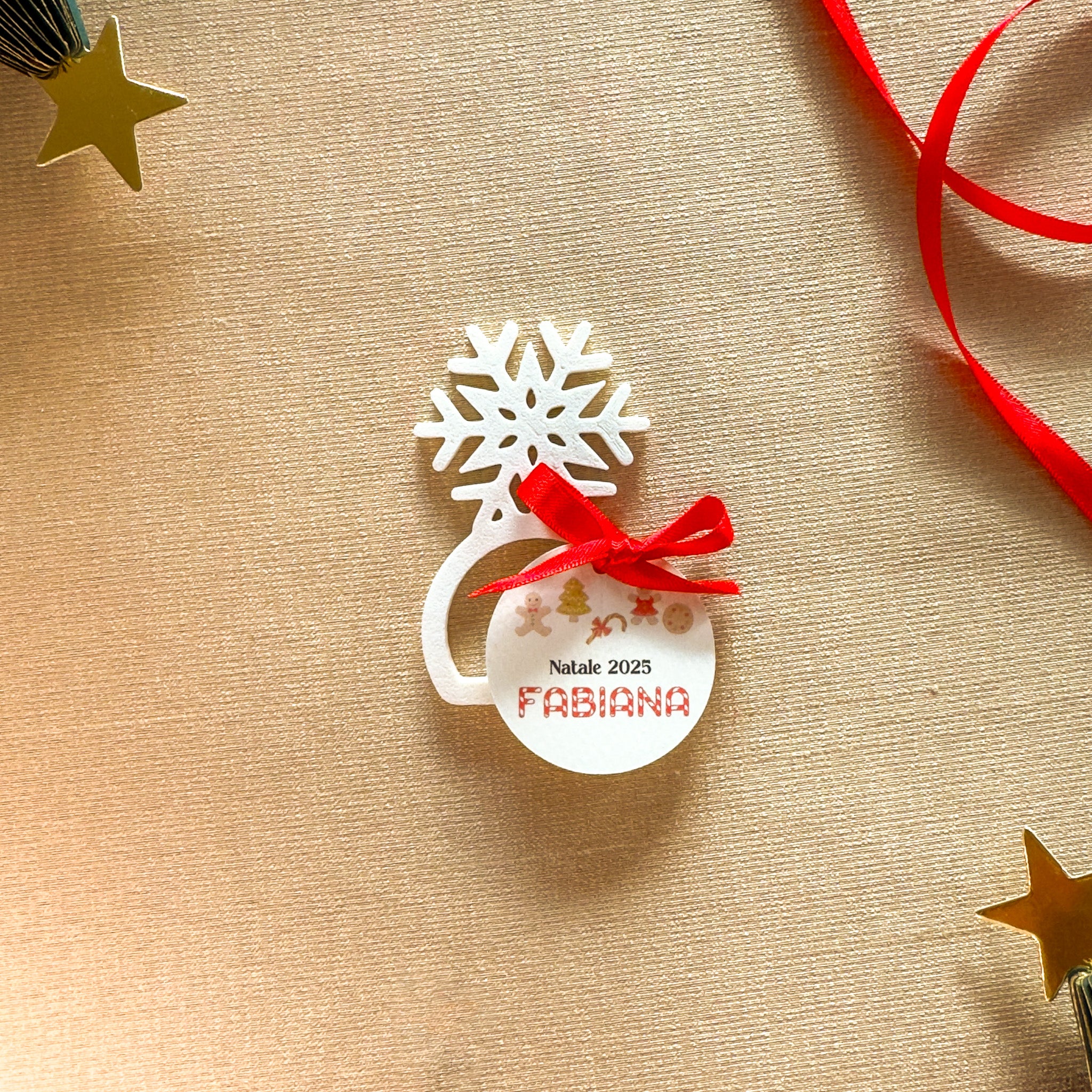 Portatovagliolo con Tag Candy Personalizzata