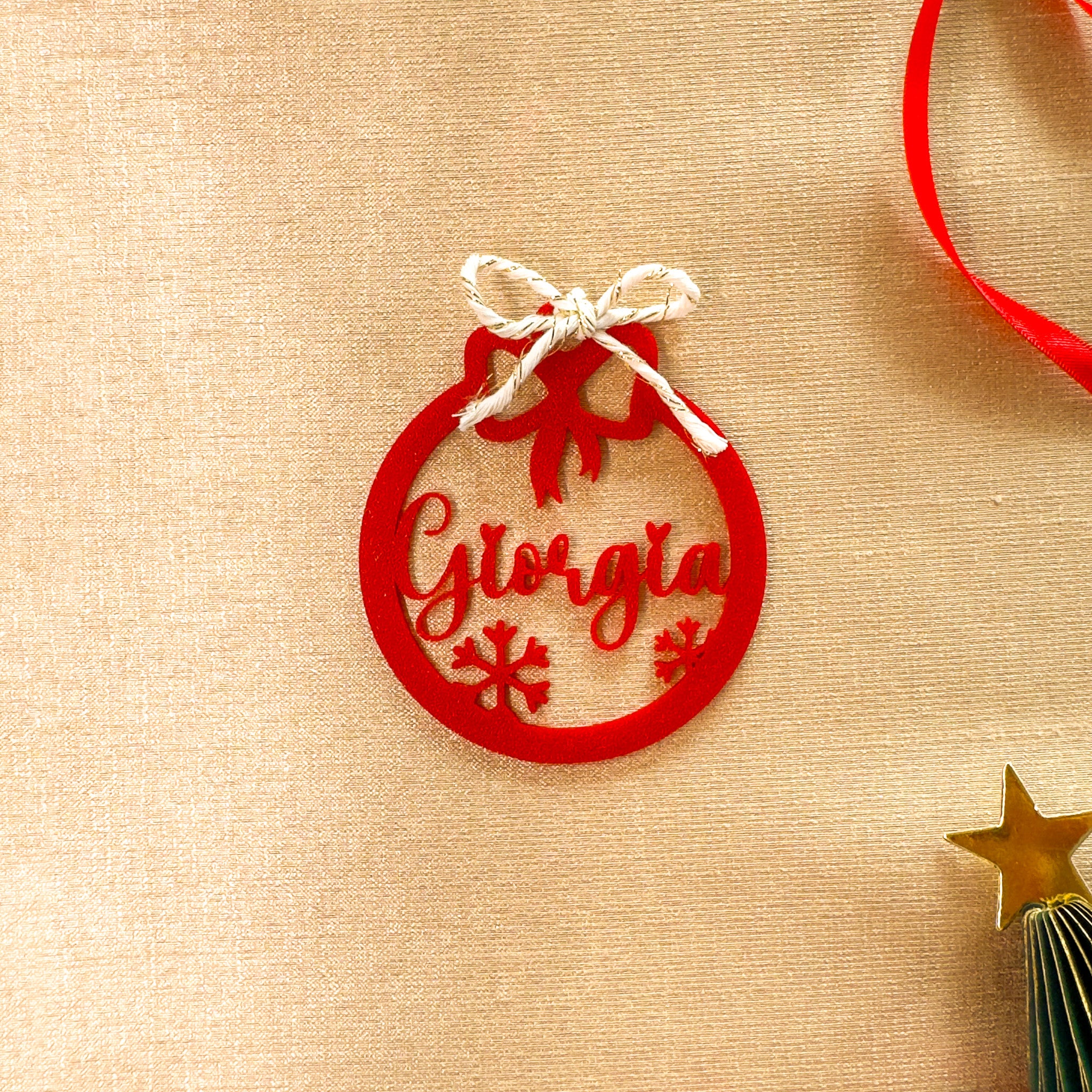 Segnaposto Sfera con Nome