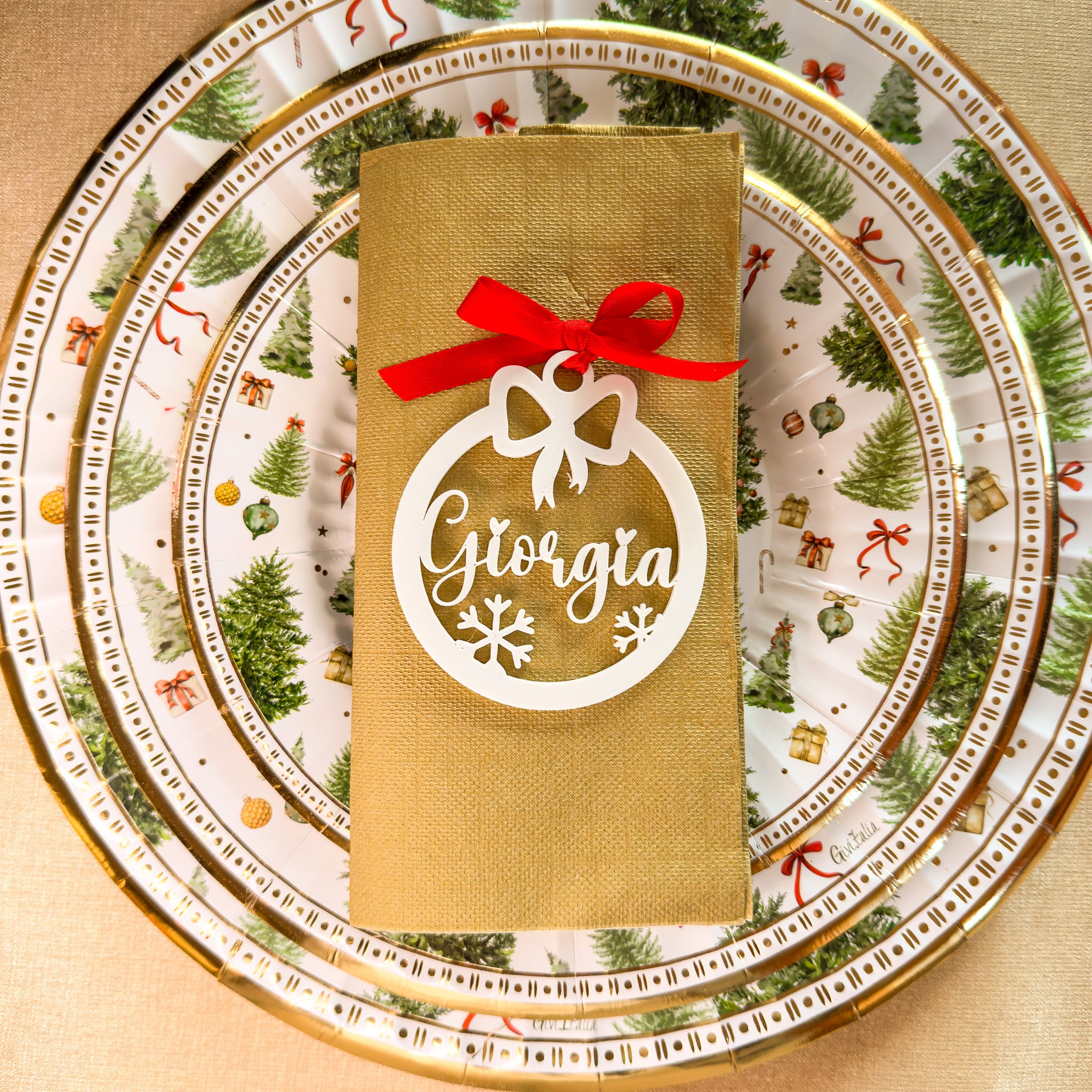 Segnaposto Sfera con Nome