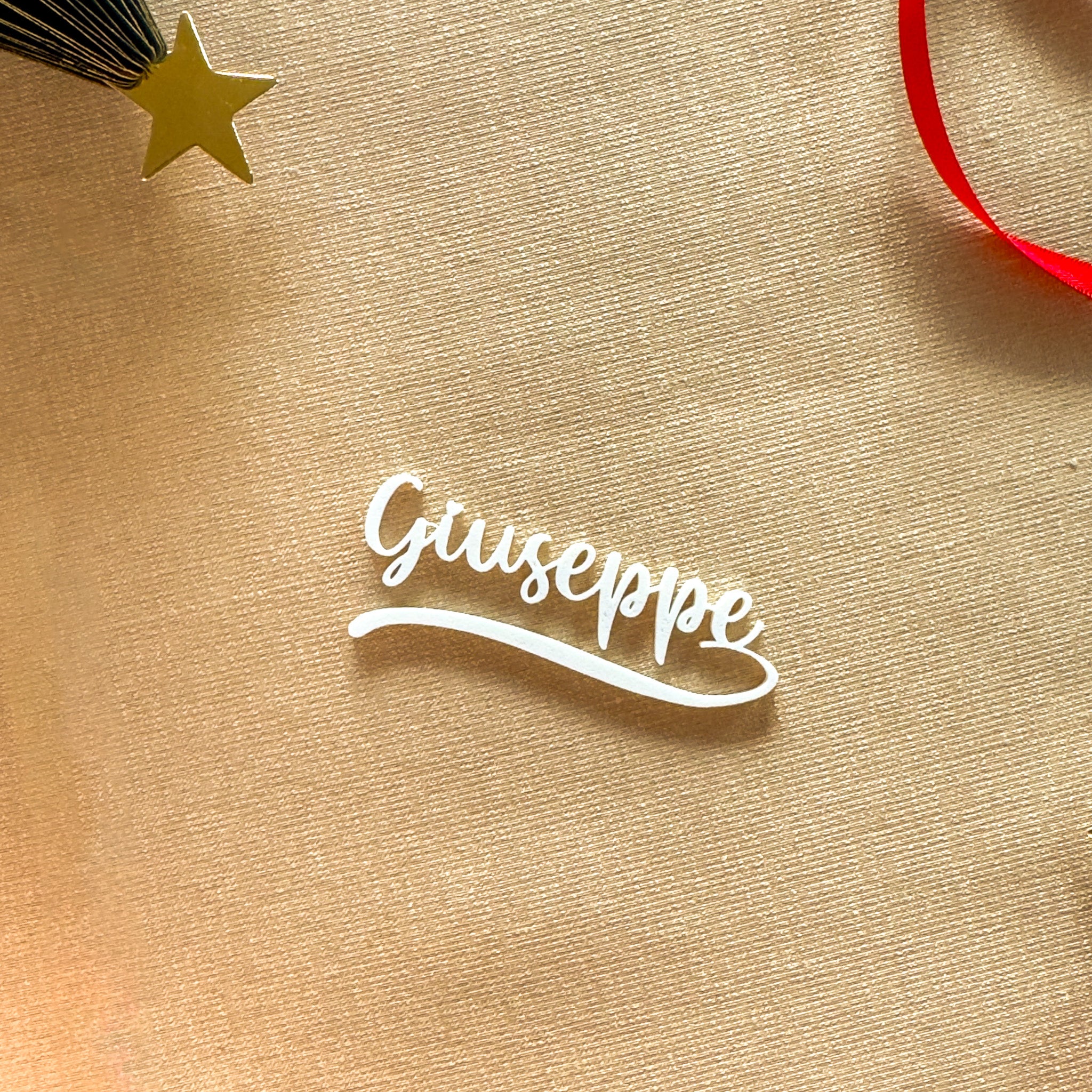 Scritta Segnaposto per Bicchiere