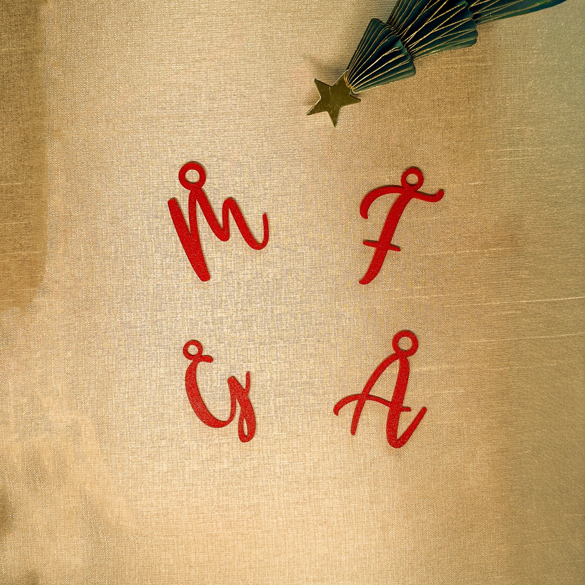 Segnaposto con Lettera - 3 Gnometti