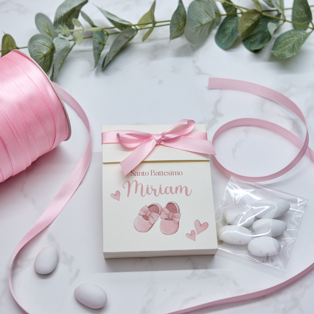 Scatola Apertura Laterale Scarpette Rosa - Eventi Fai da Te