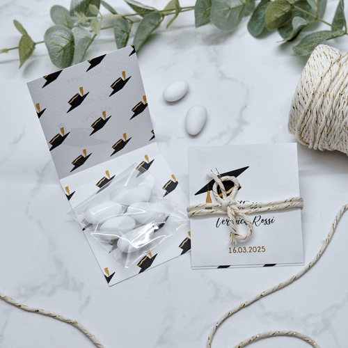 Astuccio PortaConfetti Tocco di Laurea - Eventi Fai da Te