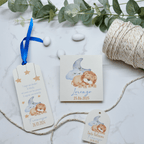 Astuccio PortaConfetti Leone Dormiente Azzurro - Eventi Fai da Te