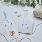 Astuccio PortaConfetti Volpe Azzurro - Eventi Fai da Te