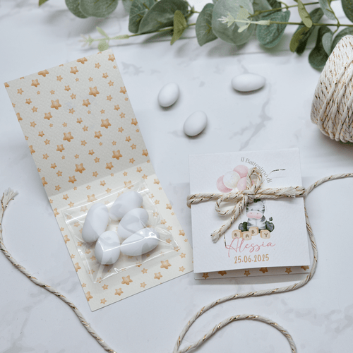 Astuccio PortaConfetti Zebra Rosa - Eventi Fai da Te