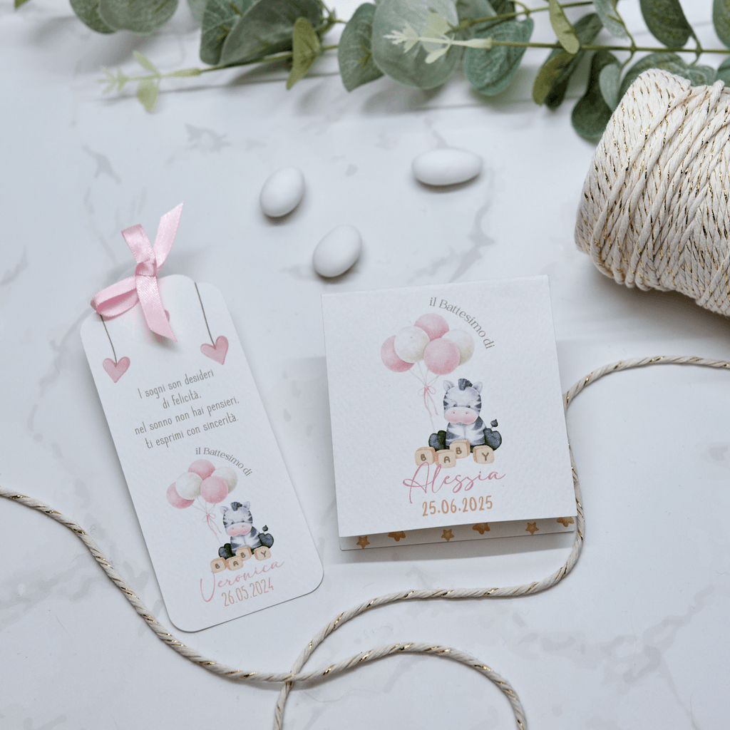 Segnaposto Zebra Rosa - Eventi Fai da Te