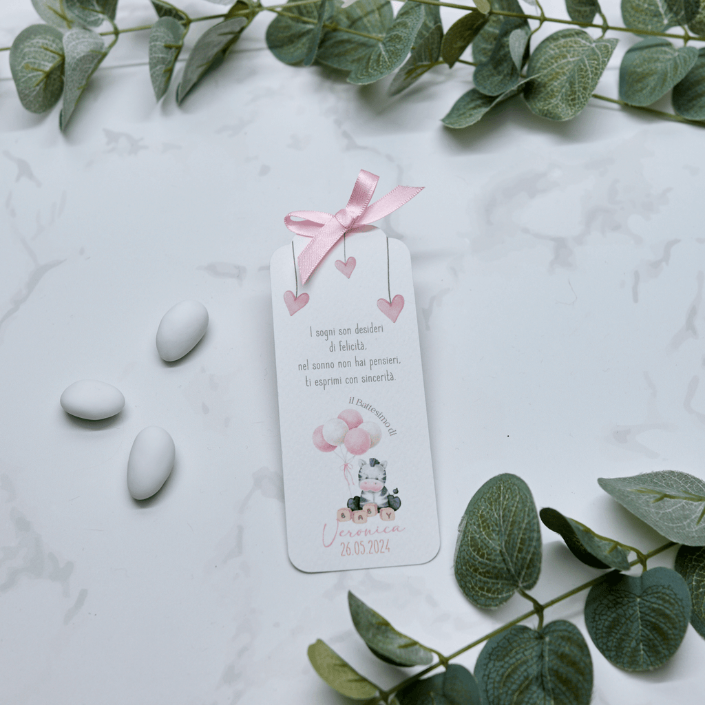 Segnaposto Zebra Rosa - Eventi Fai da Te