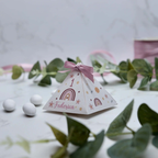 Scatola Piramidale Arcobaleno Rosa - Eventi Fai da Te