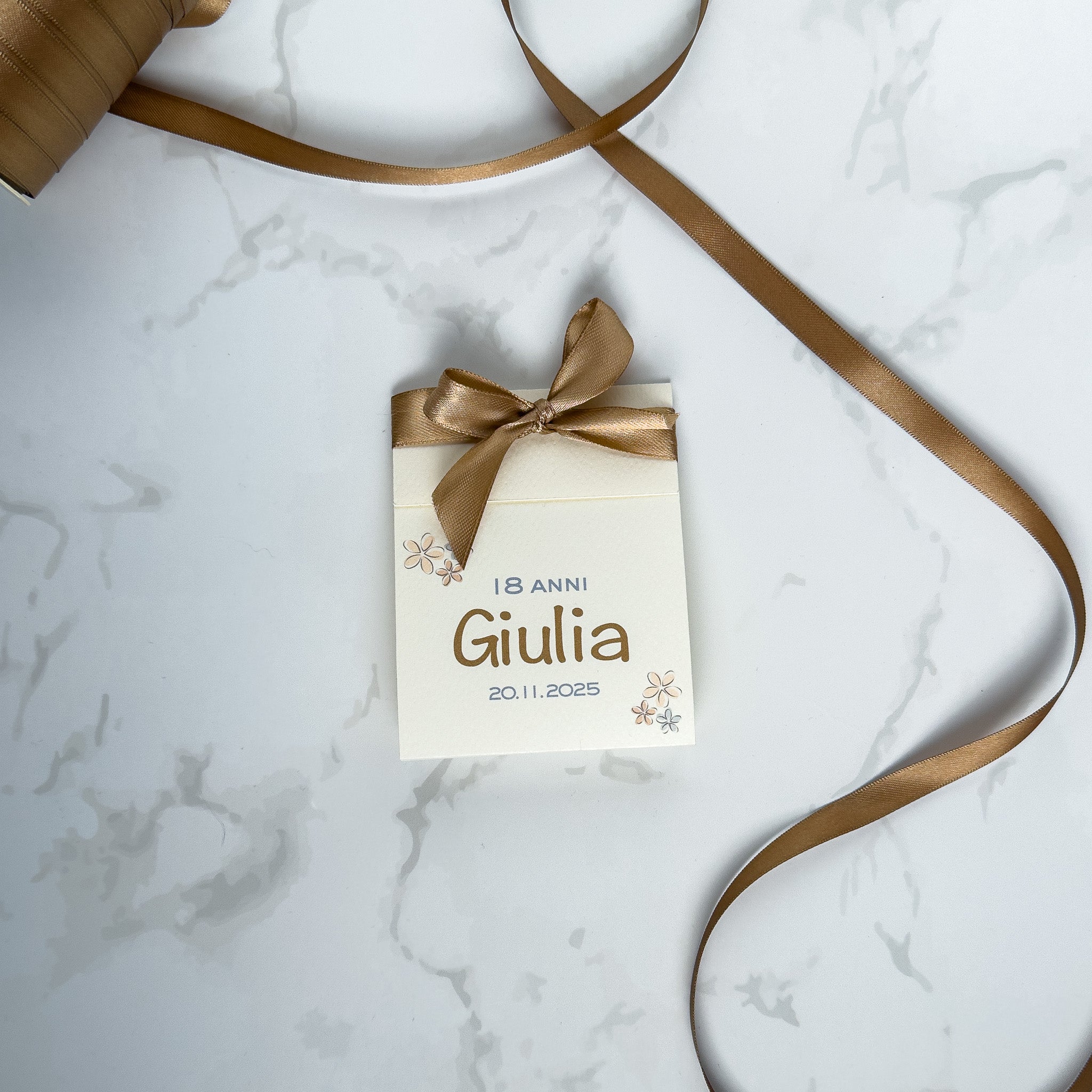 Scatola Apertura Laterale Gold Flowers