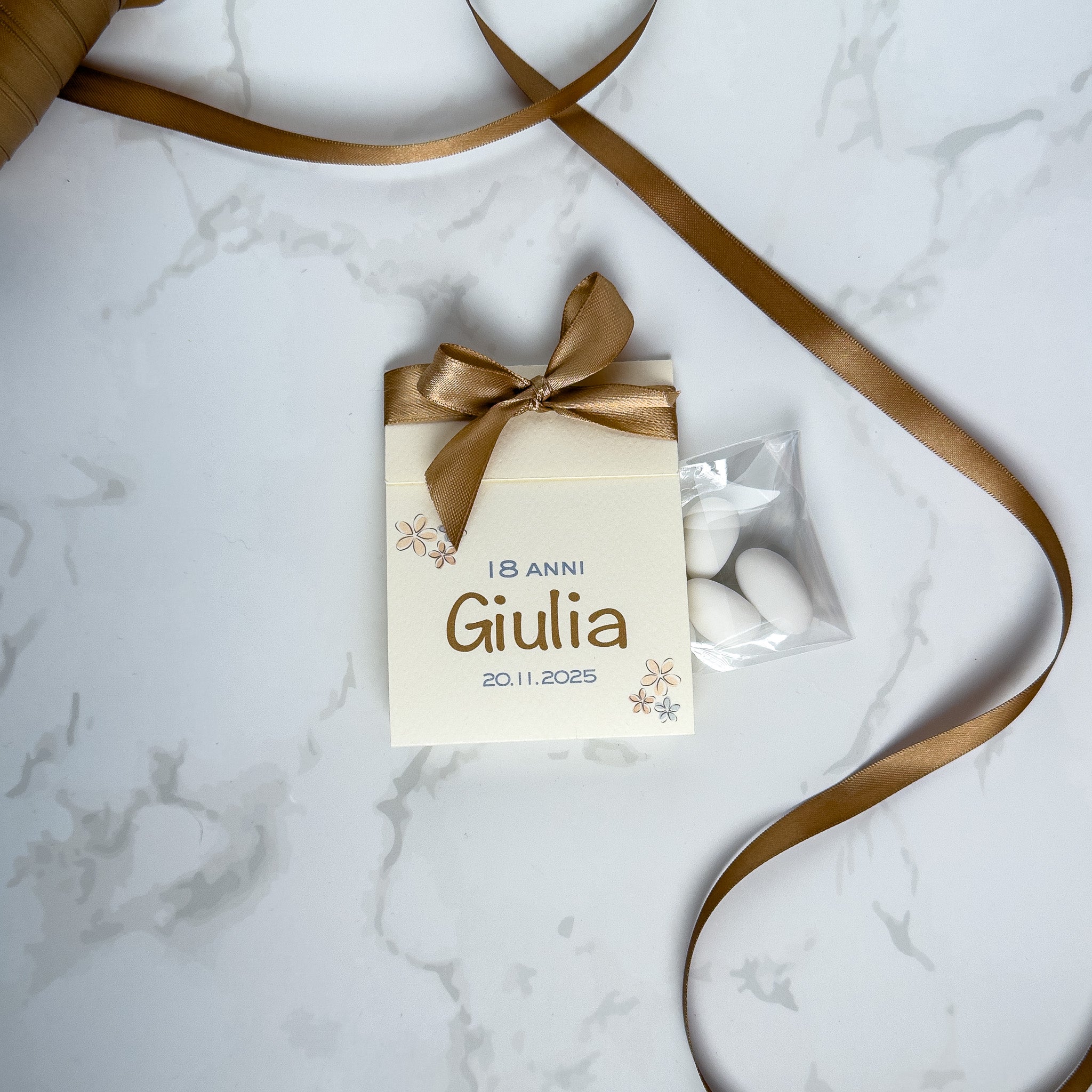 Scatola Apertura Laterale Gold Flowers