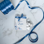 Scatola Apertura Laterale Flowers Azzurro