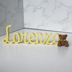 Scritta con Orsetto - 30 cm.
