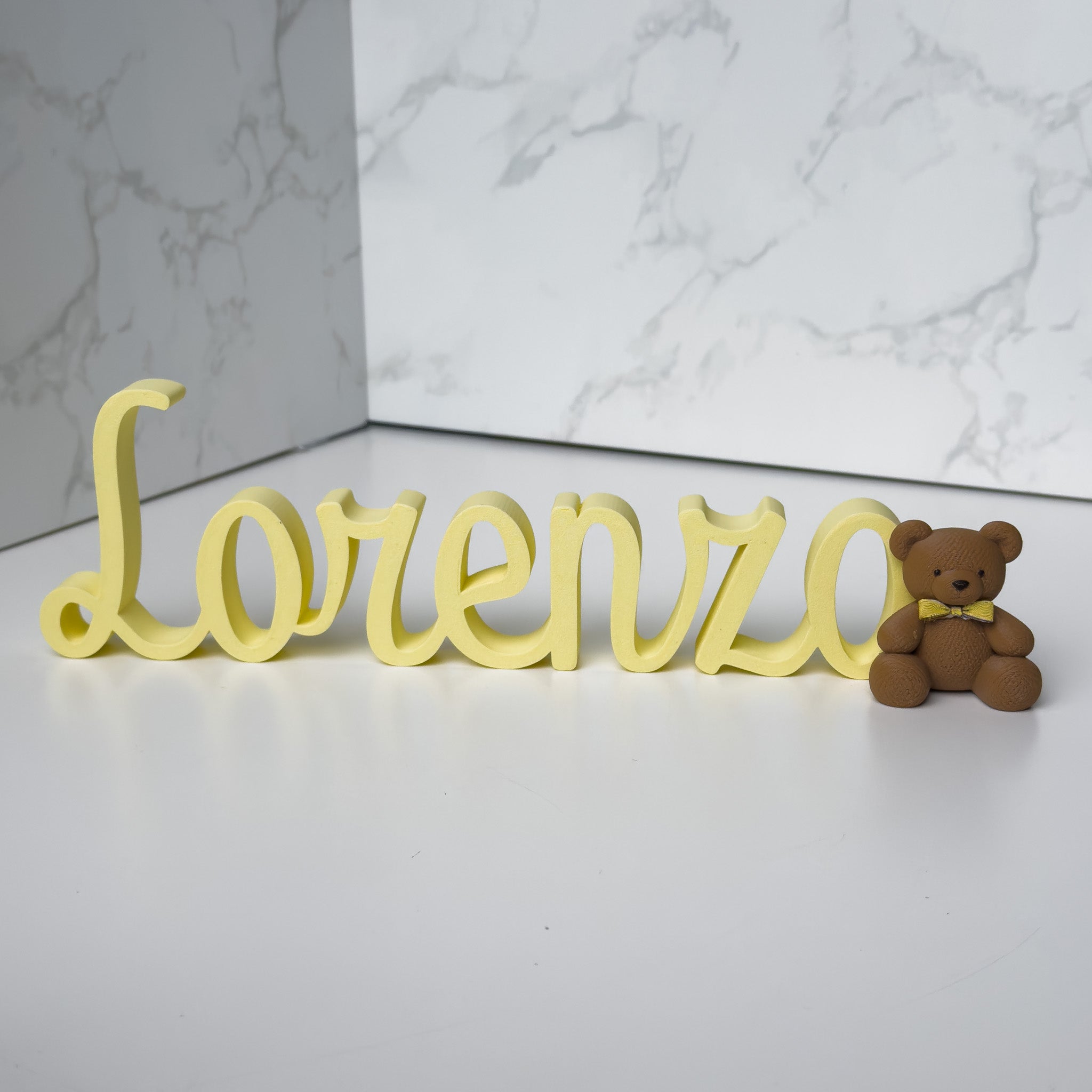 Scritta con Orsetto - 30 cm.