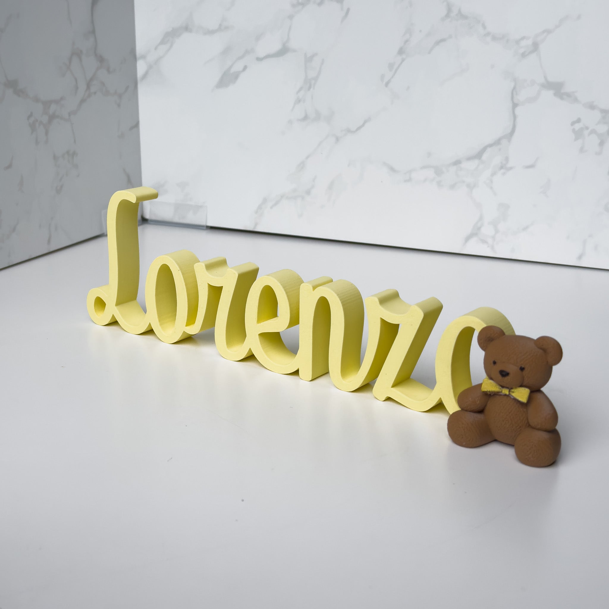 Scritta con Orsetto - 30 cm.