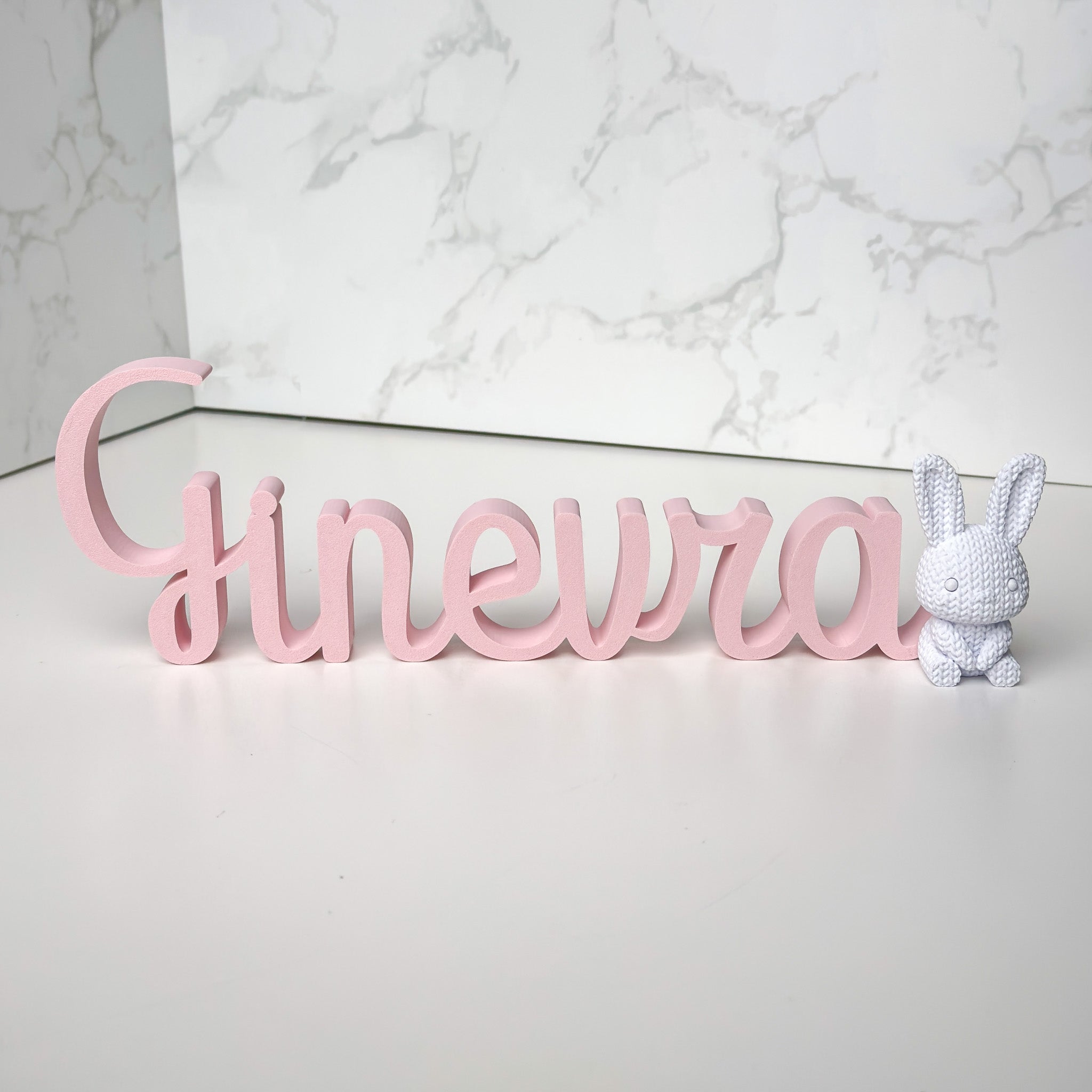 Scritta con Coniglietto - 30 cm.