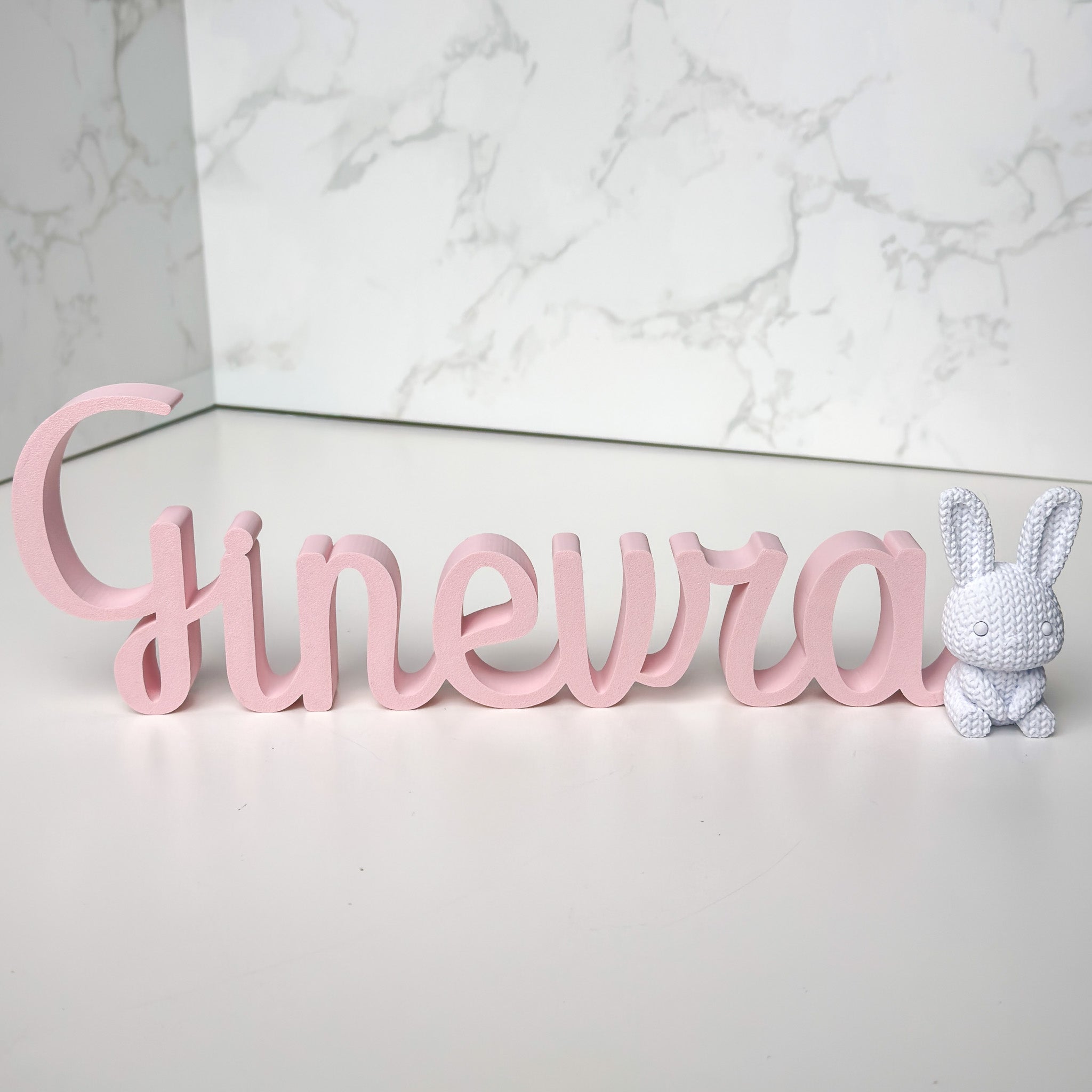 Scritta con Coniglietto - 30 cm.