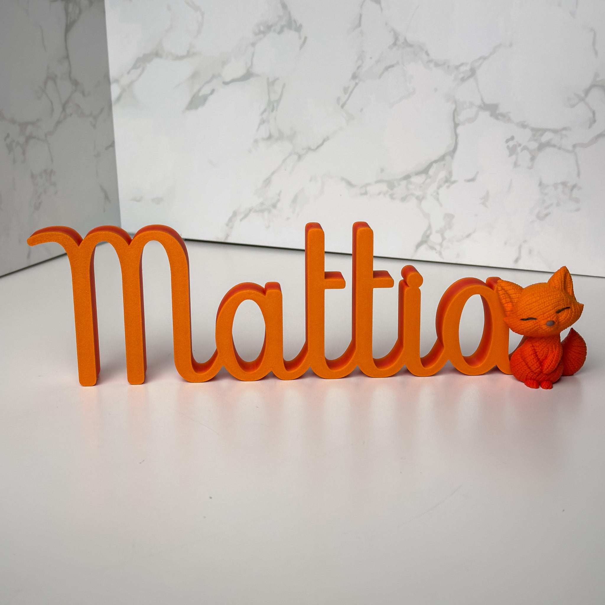 Scritta con Volpe - 30 cm.