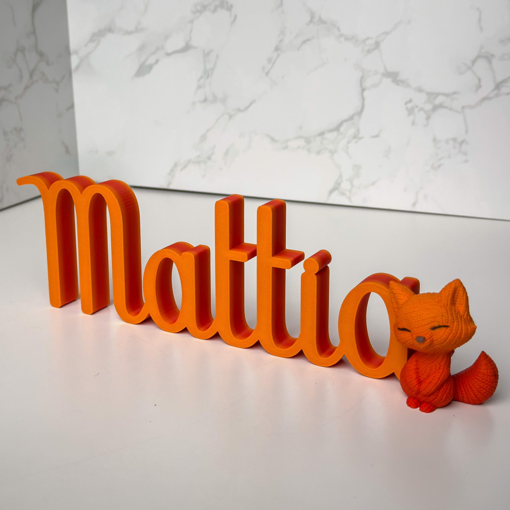 Scritta con Volpe - 30 cm.