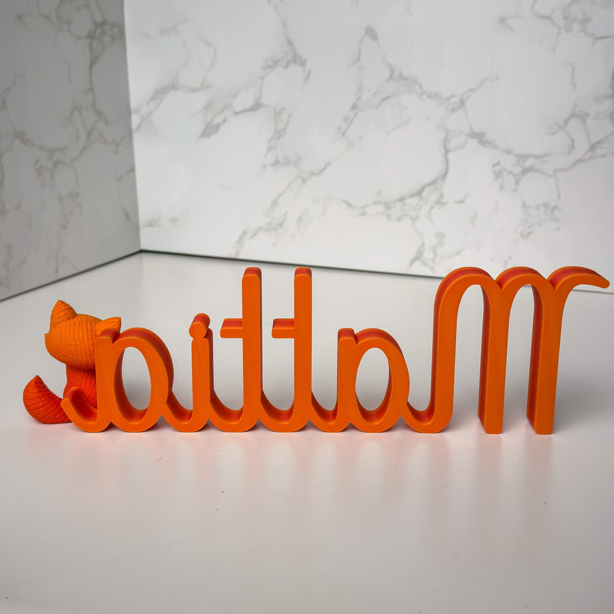 Scritta con Volpe - 30 cm.