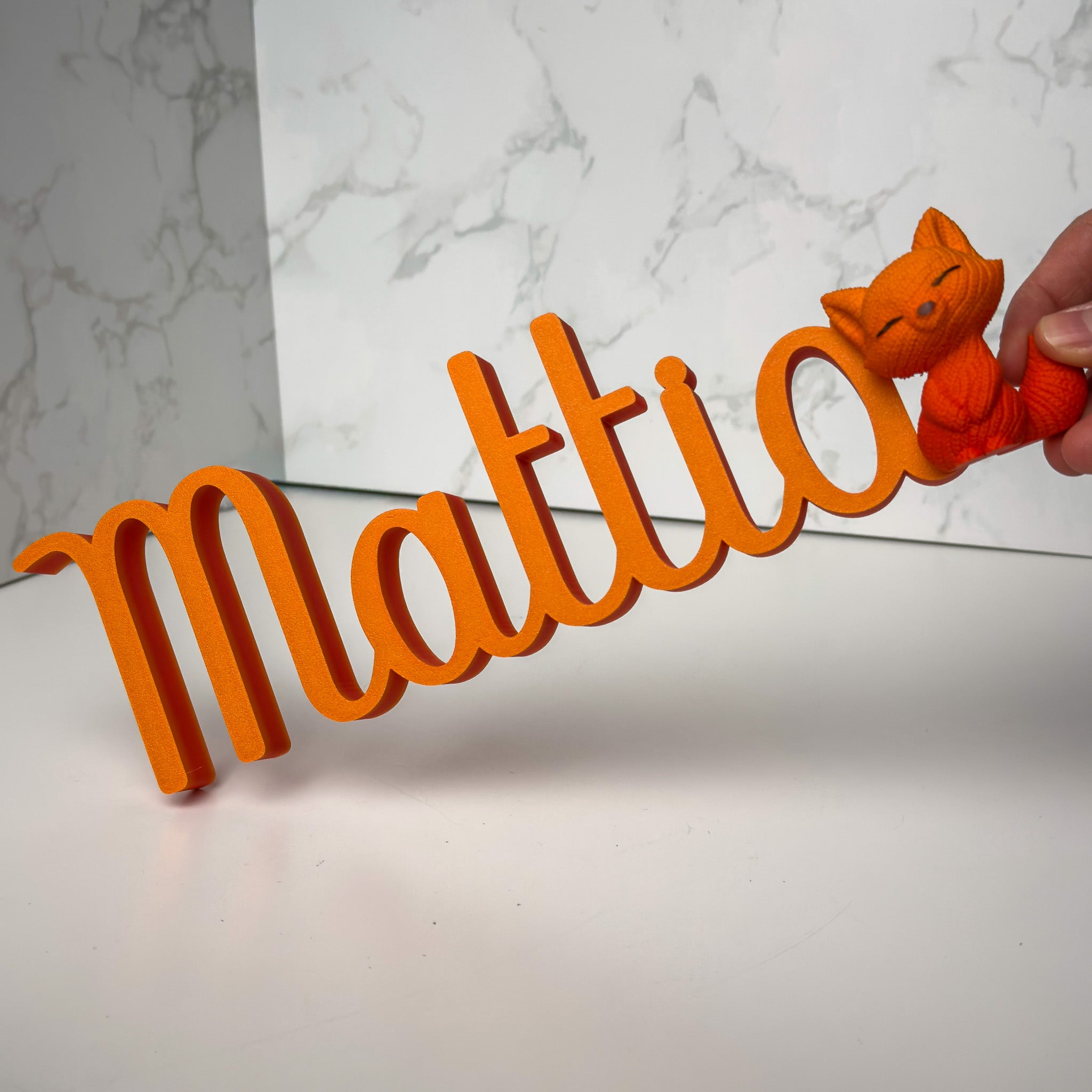 Scritta con Volpe - 30 cm.