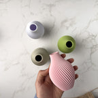 Vasetto 3D con Tag - Rosa Pastello (C)