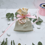 Sacchetto Raso con Orsetto Rosa - Eventi Fai da Te