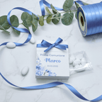 Scatola Apertura Laterale Flowers Azzurro - Eventi Fai da Te