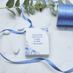 Scatola Apertura Laterale Flowers Azzurro - Eventi Fai da Te