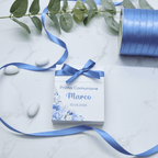 Scatola Apertura Laterale Flowers Azzurro - Eventi Fai da Te