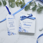 Segnaposto Flowers Azzurro - Eventi Fai da Te