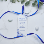 Segnaposto Flowers Azzurro - Eventi Fai da Te