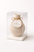 Vasetto 3D con Tag - Rosa Pastello (C)