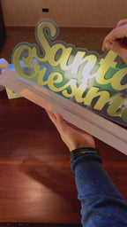 Scritta Plexiglass Cresima Oro